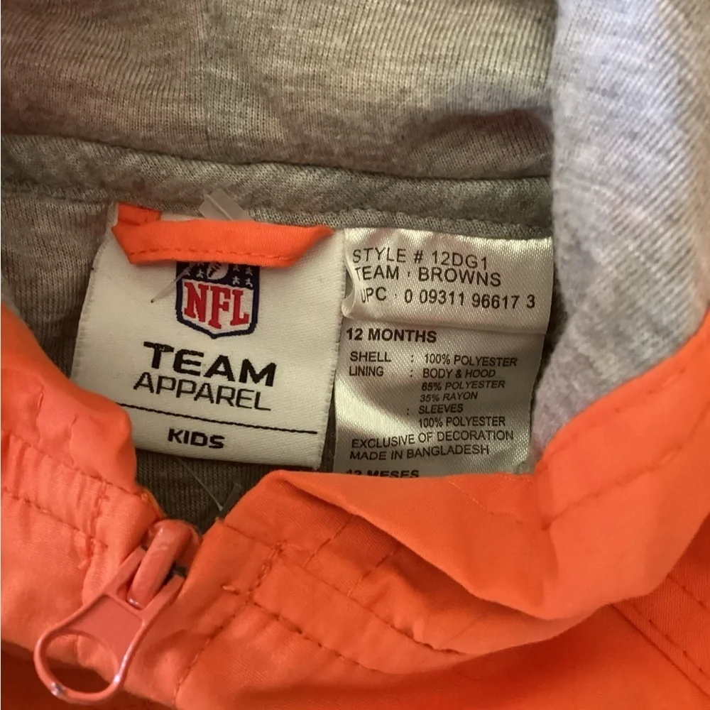 NFL Cleveland Brown 12m full zip jacket @7